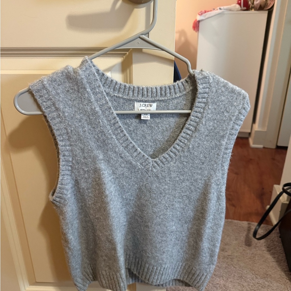 J. Crew Heather Gray Sweater Vest
